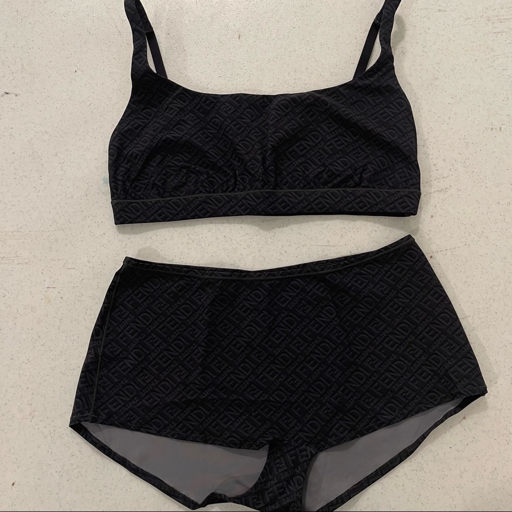FENDI x SKIMS Bra Top + Boy Shorts Set - Size Medium
